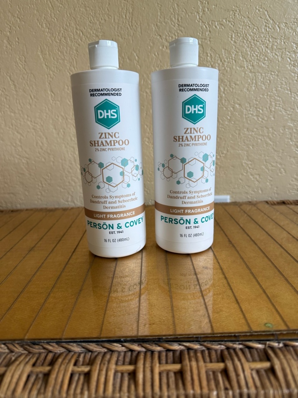 X2 DHS Pearson & Covey zinc shampoo new